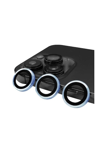 Apple Uyumlu iPhone 14 Pro Max Zore Cl-07 Kamera Lens Koruyucu Mavi