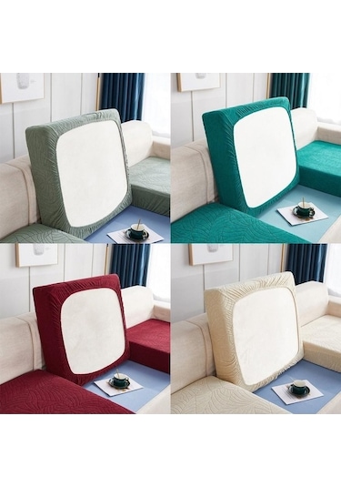 Novahub Çimen Yeşili 3d Jakarlı Kanepe Kılıfı - Su Geçirmez, Yıkanabilir, Evcil Hayvan Ve Çocuk Güvencesi/ Çimen Yeşili