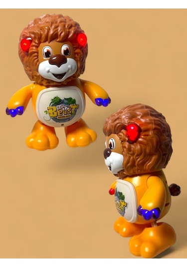 Pilli Sesli Işıklı Sevimli Dans Eden Aslan 0