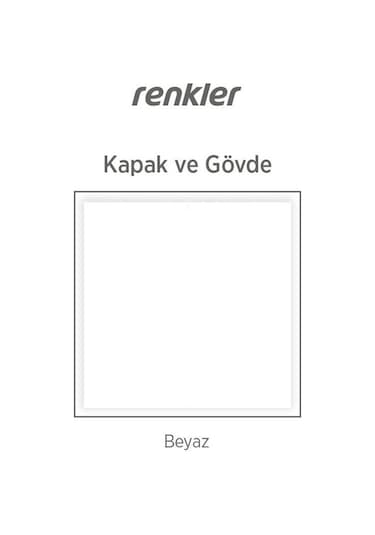 Easy 2 Kapaklı Gardrop Çok Amaçlı Dolap Beyaz