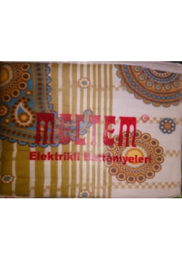 Meltem Çift Kişilik Elektrikli Battaniye. Karma Gönderim Çok Renkli