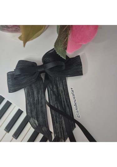 Luna Noir Black Saç Tokası Siyah
