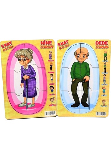 1113-1114 Cc Ahşap    Memo Nine-Dede-Torun Yapboz