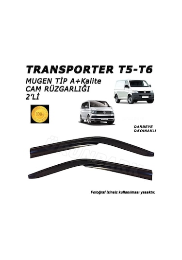 Transporter Cam Rüzgarlığı 2'Li T5-T6 Uyumlu