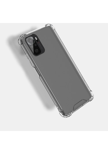 Redmi Note 10s Kılıf Tchs Nitro Anti Shock Silikon - Renksiz Renksiz