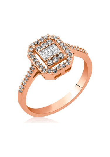 Gümüş Baget Kesim Bayan Yüzük (546880340)