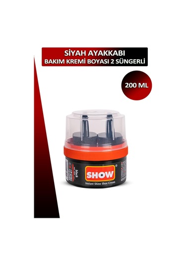 Show Ayakkabı Bakım Kremi Boyası 2 Süngerli 200 Ml 001