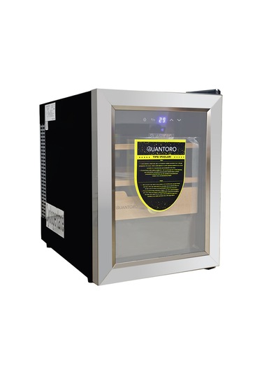 Quantoro Qcc-52-b Elektronik Nemlendirme & Soğutmalı Gümüş Puro Dolabı - Qtr-002