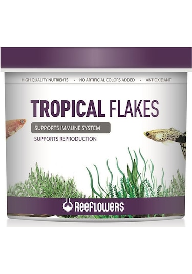 Reeflowers Tropical Flakes Balık Yemi 500 ML+