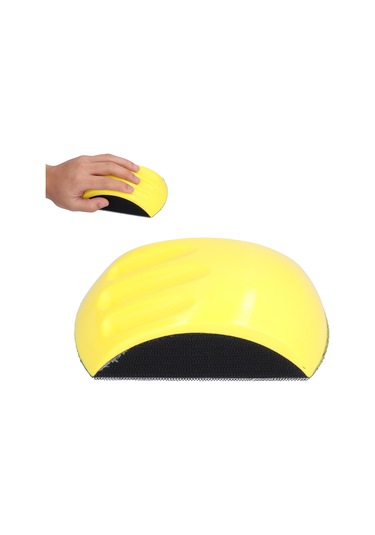 Reedark 150mm El Fırçası Taşıyıcı - Manuel Taşlama Bloku, Pu Köpük, Otomobil Gövde, Mobilya Tamiri İçin Esnek Kullanim