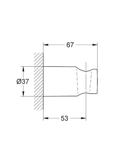 Grohe Rainshower Classic Sabit El Duş Askısı - 27056000 Diğer