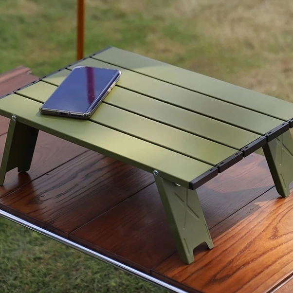 Oldfriend Siyah 1 Adet Ultra Hafif Portatif Alüminyum Kamp Masası - Kamp, Piknik & Outdoor Siyah