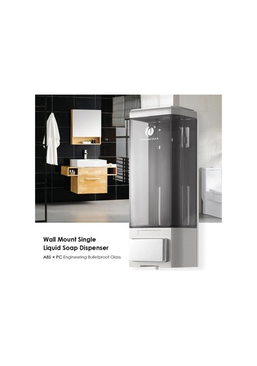 Dancemonkey Cuangdiان 500ml Duvar Sabunluk - Gümüş, Multifunctionel İçin Gümüş