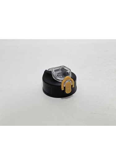 Otomatik Pipetli Su Matarası Yedek Kapağı 57mm Siyah-sarı Çok Renkli