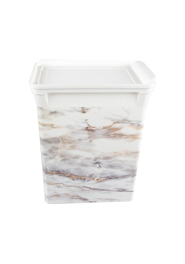 Qutu Trashbın Marble 10 L Çöp Kovası