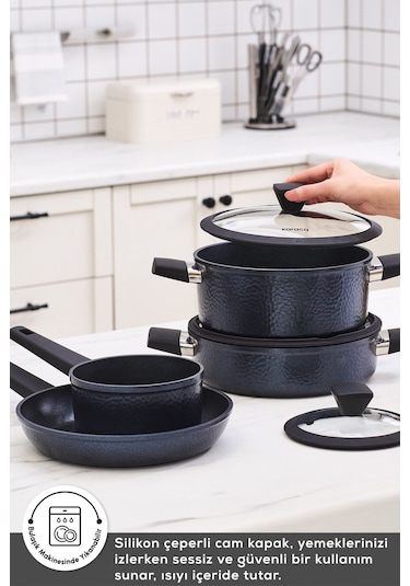Karaca  Biodiamond Dante İndüksiyon Tabanlı 7 Parça Tencere Seti 