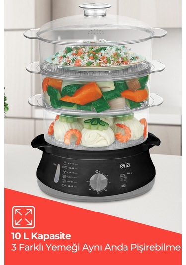 Evia EA-4206 Buharlı Pişirici