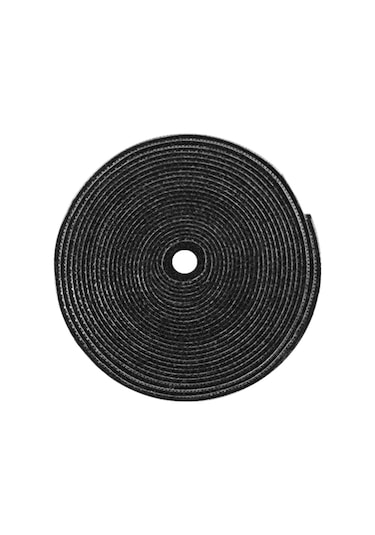 Dux Duıcs Stoyobe Kablo Düzenleyici Yapışkanlı Cırt Bant 3m Siyah