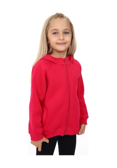 Toontoy Kız Çocuk Hırka Koyu Fuşya