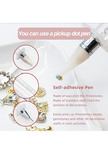 3 Boyutlu Tırnak Sanatı Yapay Elmasları, Kendin Yap Tırnak Sanatı Dekorasyonu İçin Düz Kristal Taşlar