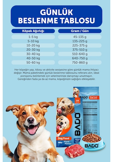 Bado Yetişkin Köpek Maması Biftekli 10 Kg