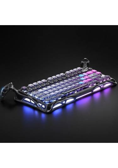 Gravastar Mercury K1 Pro Rgb Kablosuz Mekanik Gaming Klavye, Alüminyum Çerçeveli, İngilizce Q, Galax