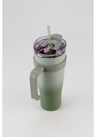 Bernardo Alto Pipetli Termos Bardak Yeşil 1000ml Yeşil Renk