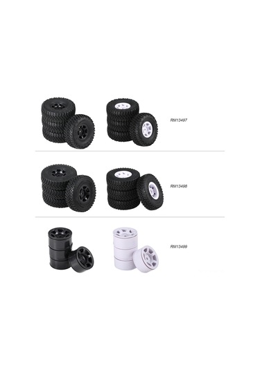 Kosona Ax-415wh 1/10 Rc Araç Plastik Jant Seti - 4 Parça, 46x23mm, Beyaz, Tf2 Cc01 Cc02 Lc70 Lc80 D90 Uyumlu