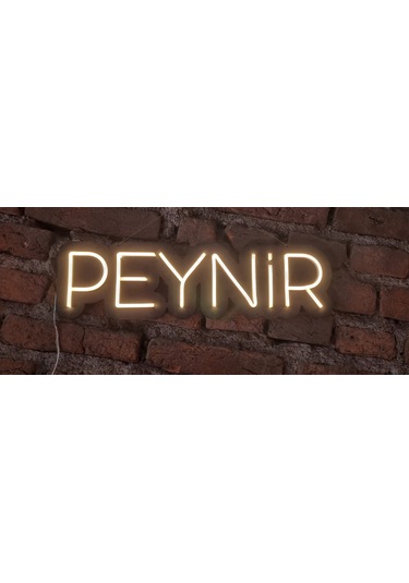 Peynir Yazılı Neon Duvar Aydınlatması