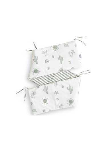 Soley Boho Bebek Yatak Koruyucusu 35x210 Yeşil