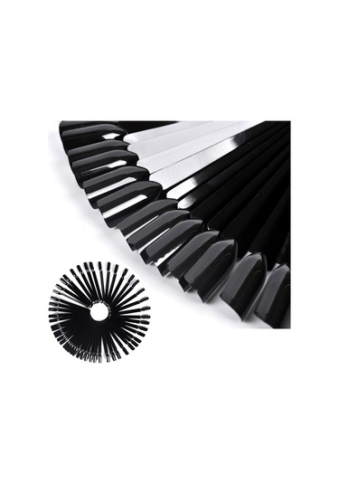 Reedark 50 Adet Abs Materyal Tırnak Rengi Gösterim Tahtası - Renk Testi Ve Pratik Uygulama İçin, Çıkarılabilir Ve Demir Çemberli