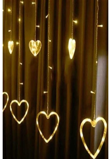 Dekoratif Kalpli Saçak Ip Perde Led Işık Aydınlatma Günışığı Gün Işığı
