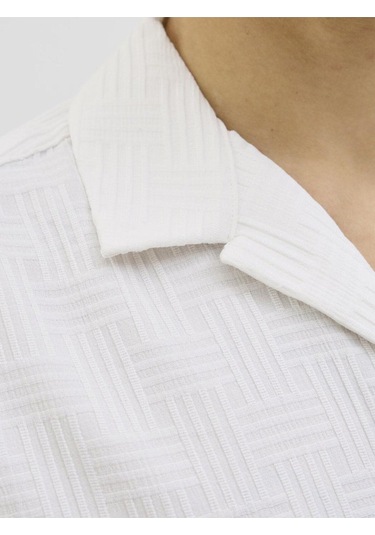 Jack & Jones 12269636 Jjematteo Resort Shırt Ss Sn Erkek Gömlek White