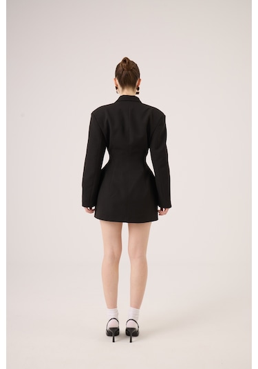 Holly Lolly Belden Oturmalı Galina Blazer Ceket Siyah