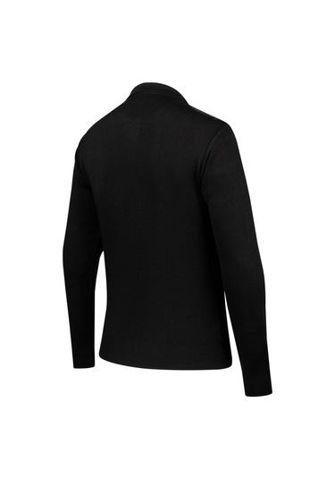 Erkek Polo Yaka Cepli Sweatshirt 6857 Bgl-st04024 Siyah