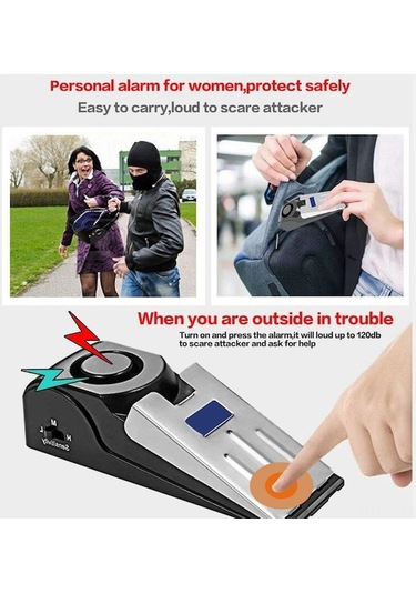 Yulong Reedark Taşınabilir 2'li Kapı Durdurucu Alarm - 120db