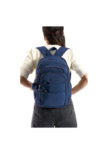 Ultra Hafif Çok Cepli Orta Boy Sırt Çantası Unisex Laci Model: 571-4c Lacivert