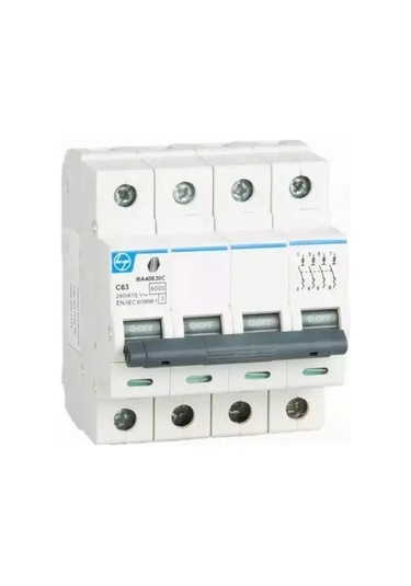 Lauritz Knudsen, BA40630C-63A, 6kA, C, 4P MCB, Otomatik sigorta