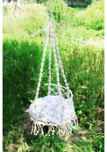 Davul Hamak Salıncak Beyaz