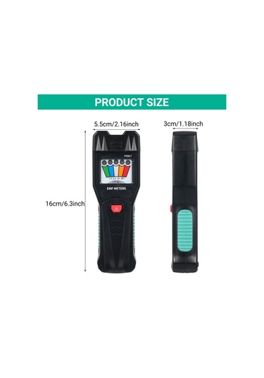 Springsun Fy8817 Taşınabilir Emf Metre - Manyetik Alan Ve Elektromanyetik Radyasyon Ölçer Ev/ofis/dış Mekan