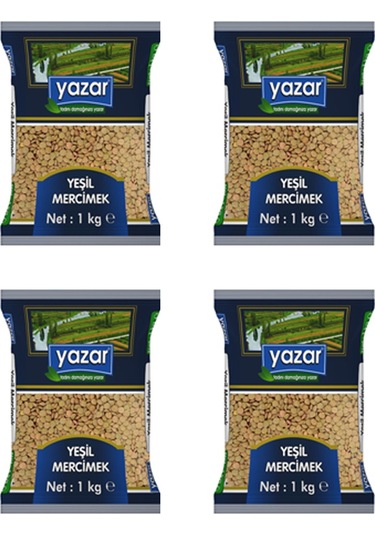 Yazar Yeşil Mercimek 4 x 1 KG