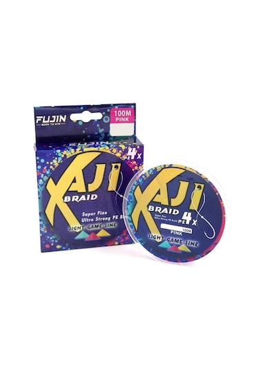 Fujin Aji Light Game Braid 4X 100Mt Pink Pe Ip Misina (446651801)