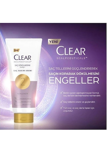 Clear Scalpceuticals Saç Dökülmesine Karşı Saç Bakım Kremi 170 ML