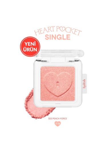 Perıpera Heart Pocket Single S03 Peach Force