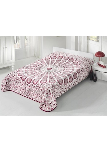 Sarar Çift Kişilik Battaniye 4 Kg Süper Soft 200 X 240 Mandala Fuşya
