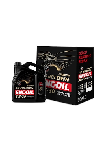 Snc Oil 1.5 Dci Own 5W-30 Motor Yağı 5 L