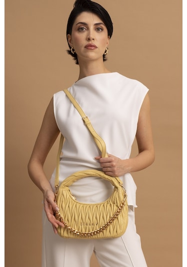 Sisley Kadın El Çantası C.sly 056 Sarı