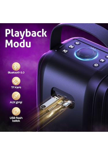 W-King T9-2 180W Partybox 24S Bluetooth 5.0 Hoparlör