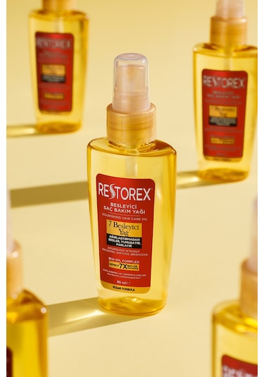 Restorex Besleyici Bakım Yağı 80 Ml - 7 Besleyici Yağ Göz Alıcı Parlaklık İpeksi Yumuşaklık