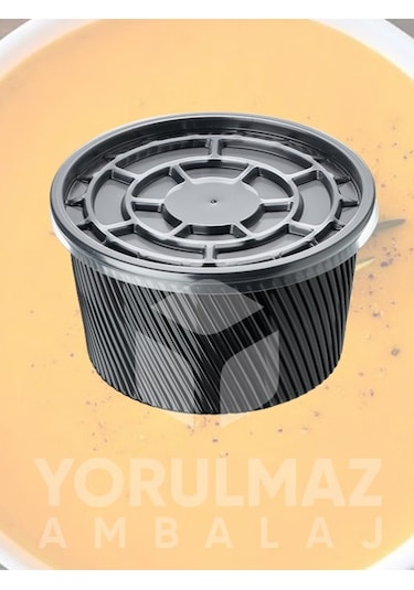 16 Oz Pp Çorba Kasesi Kapaklı 25 Adet Sızdırmaz & Dayanıklı Kullan At Set Siyah